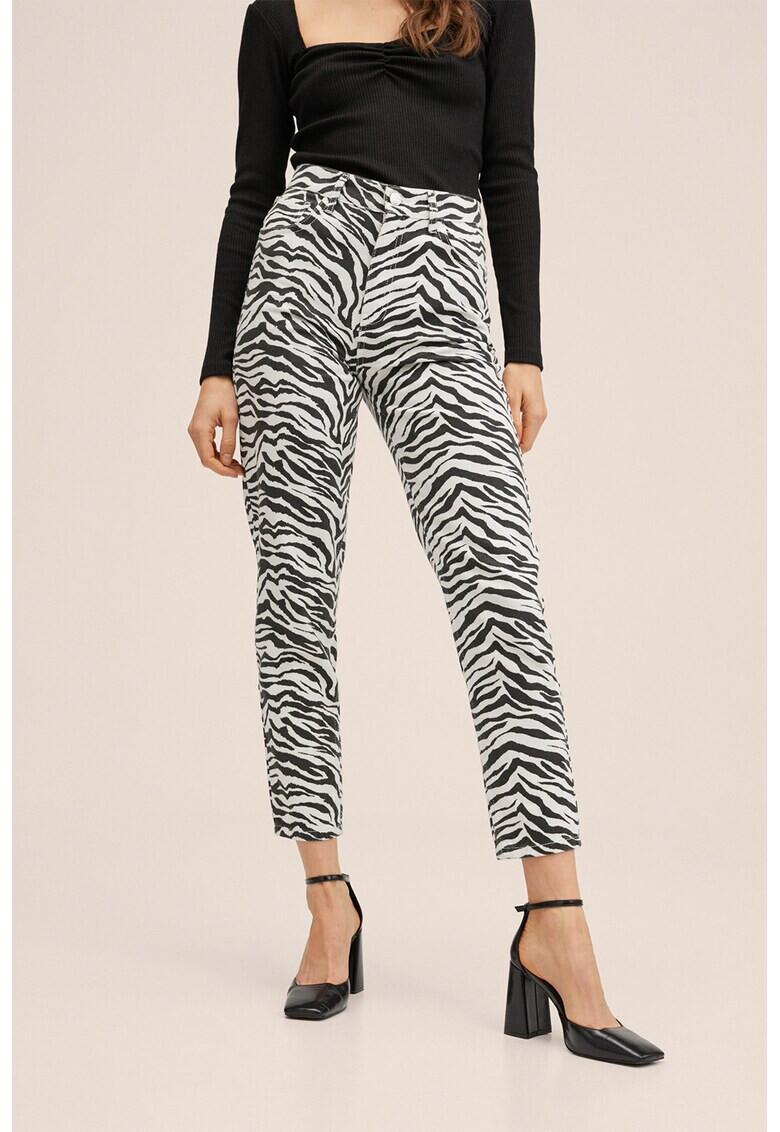 Mango Дънки Zebra тип Mom - Pepit.bg