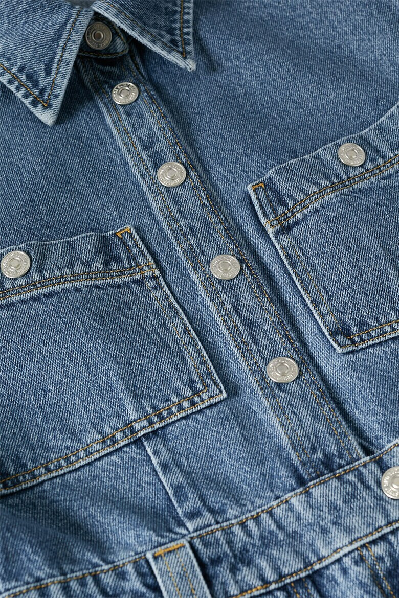 Mango Дънкова рокля Olivia с джобове - Pepit.bg