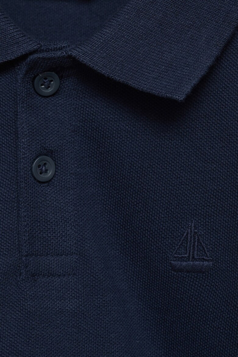 Mango Едноцветна тениска с яка - Pepit.bg