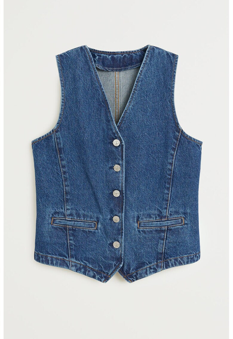 Mango Елек от деним Valeria - Pepit.bg