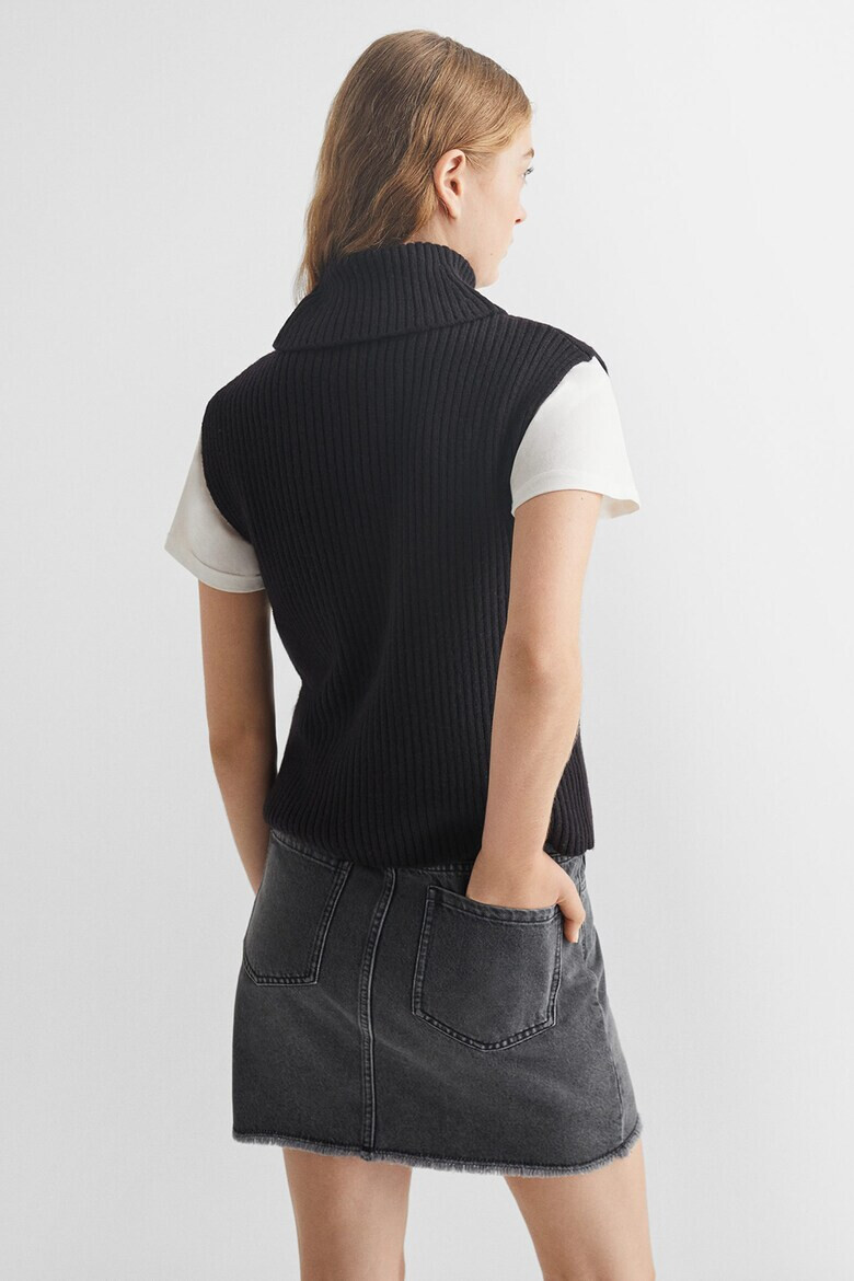 Mango Елек тип поло с вълна Rollvest - Pepit.bg