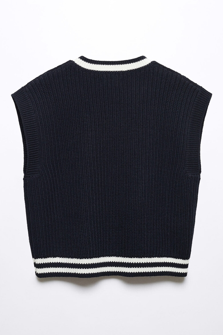 Mango Елек Varsity с шпиц и плетка осморка - Pepit.bg