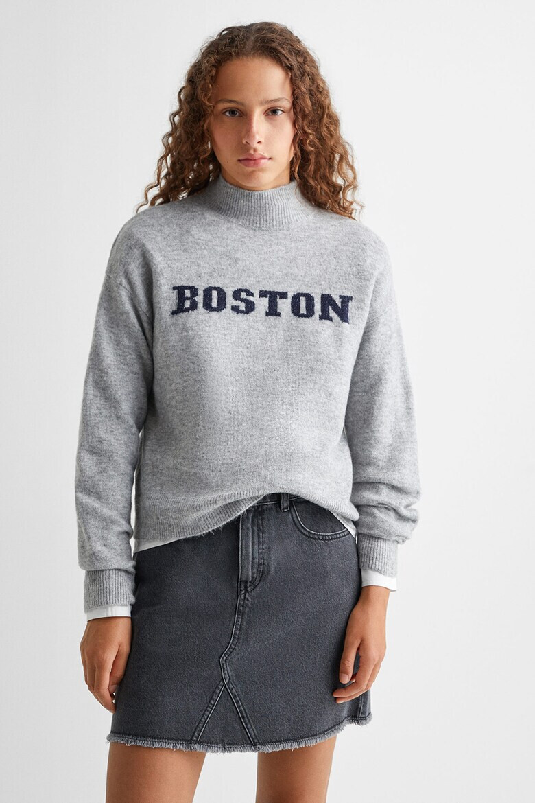 Mango Фино плетен пуловер Boston - Pepit.bg
