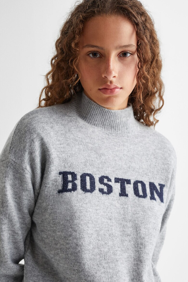 Mango Фино плетен пуловер Boston - Pepit.bg