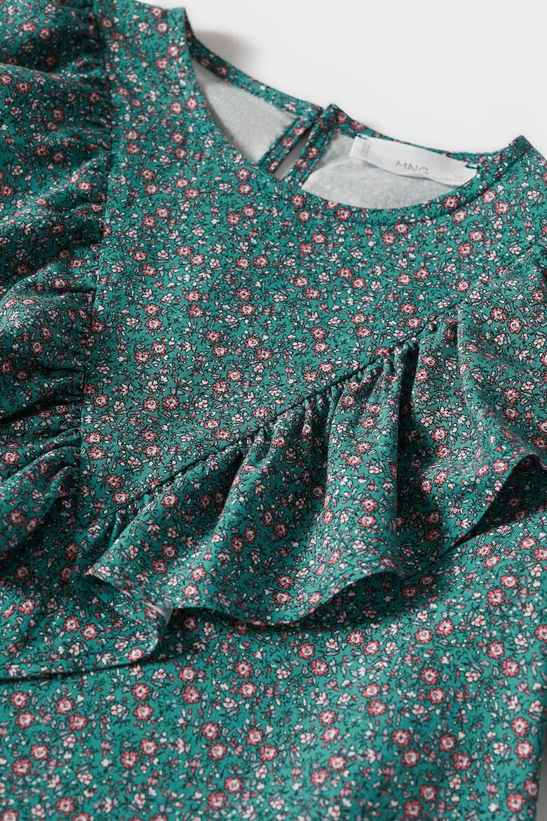 Mango Флорална блуза Alpes с набирания - Pepit.bg