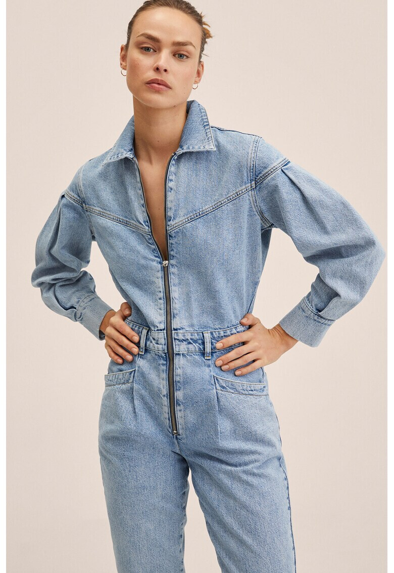 Mango Гащеризон от деним с цип - Pepit.bg