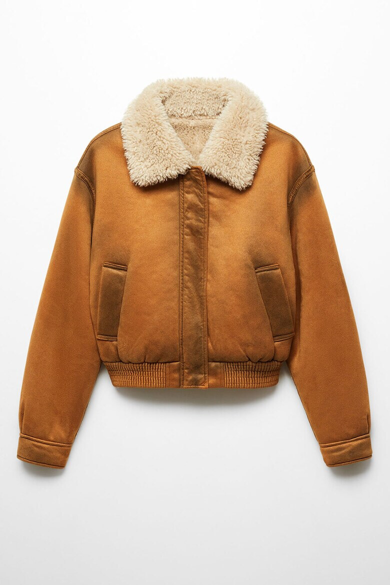 Mango Яке бомбър Aviator с еко кожа - Pepit.bg