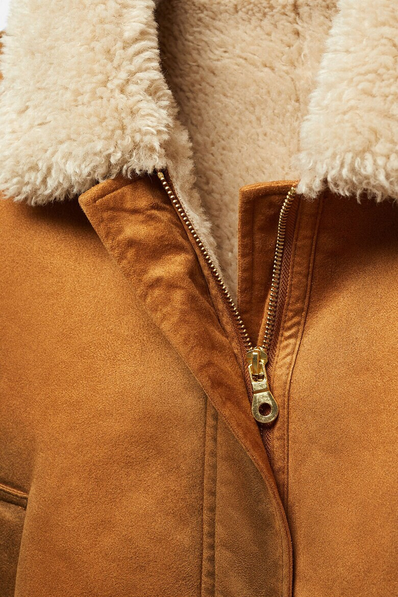Mango Яке бомбър Aviator с еко кожа - Pepit.bg
