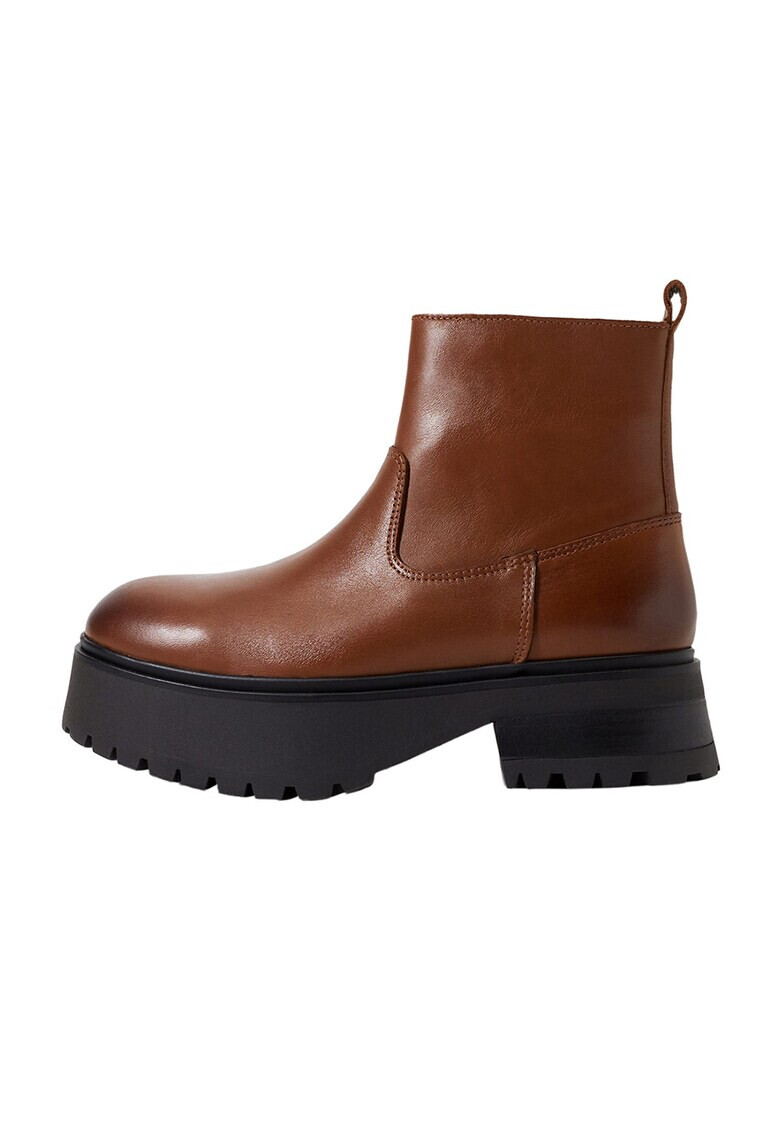 Mango Кожени боти Easy - Pepit.bg