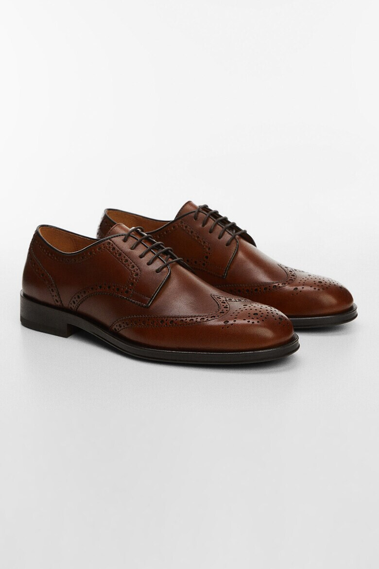 Mango Кожени обувки Brasipic тип Brogue - Pepit.bg