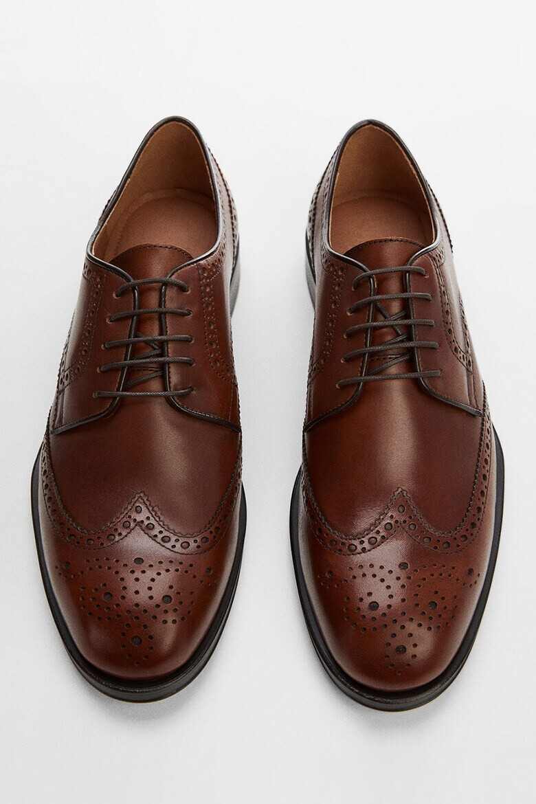 Mango Кожени обувки Brasipic тип Brogue - Pepit.bg