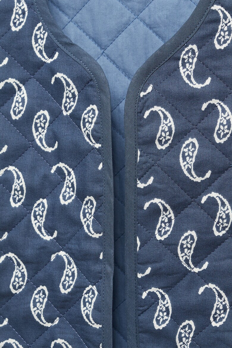 Mango Къс капитониран елек Paisley - Pepit.bg