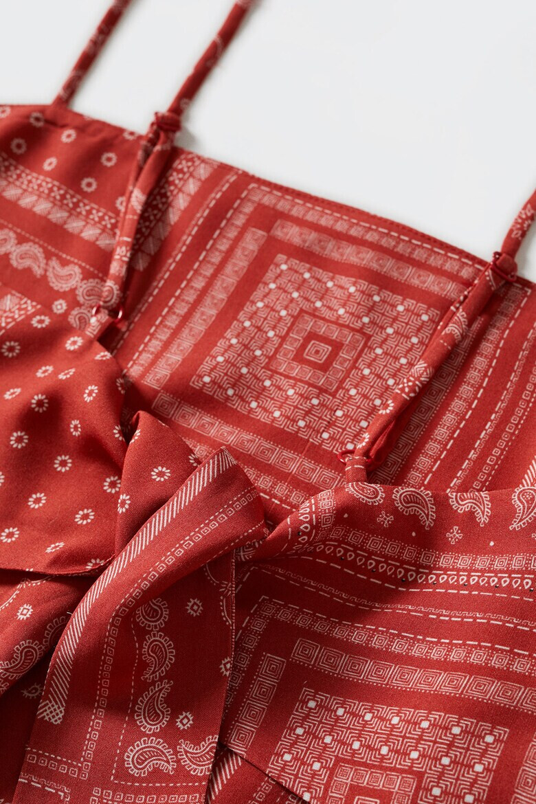 Mango Къс топ Bandana с принт - Pepit.bg