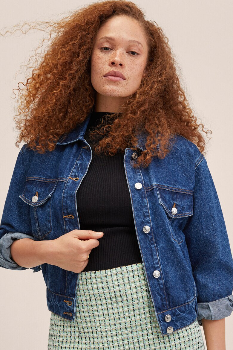 Mango Къса пола Treze Tweed - Pepit.bg