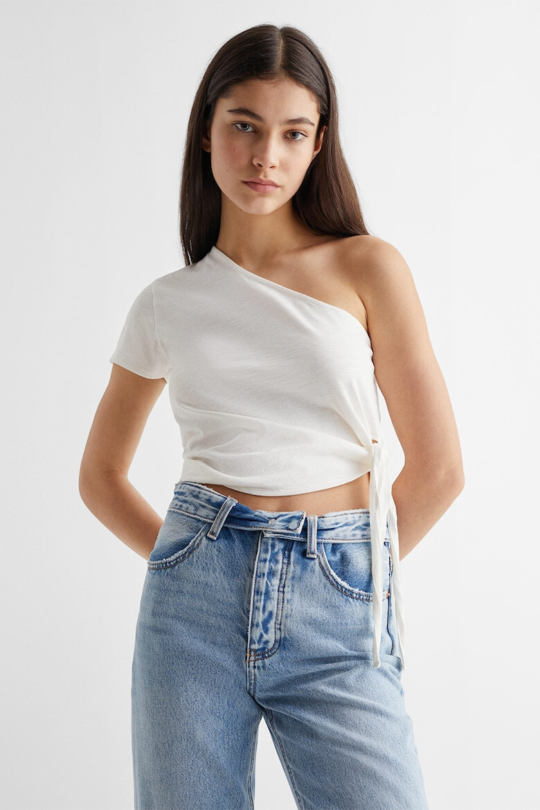 Mango Къса тениска One Shoulder - Pepit.bg
