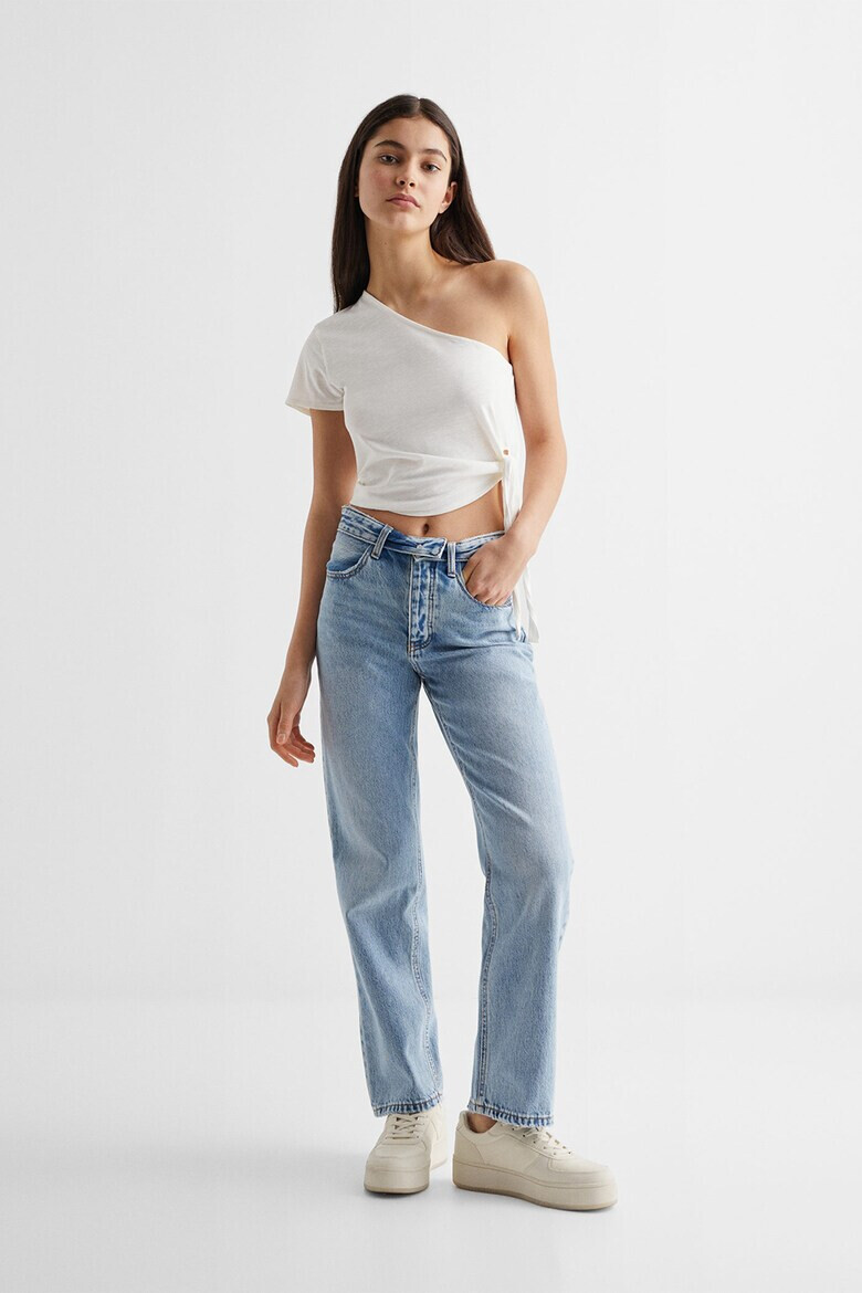 Mango Къса тениска One Shoulder - Pepit.bg