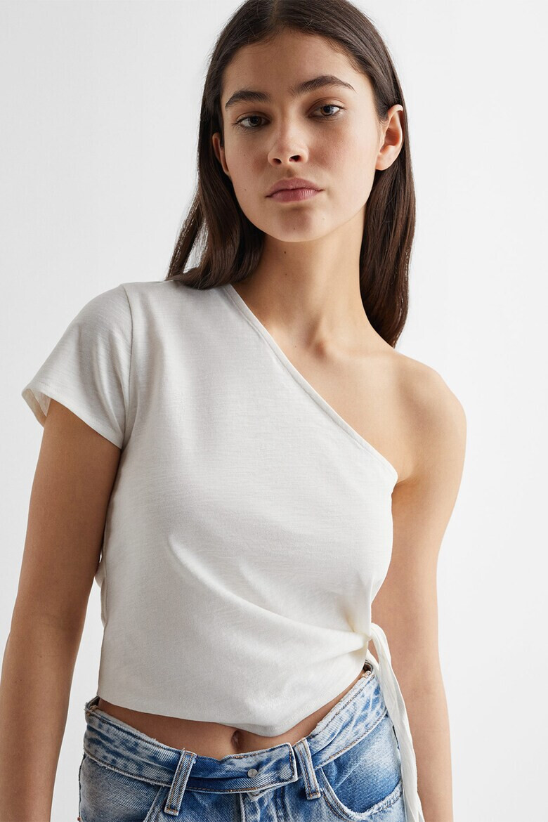 Mango Къса тениска One Shoulder - Pepit.bg