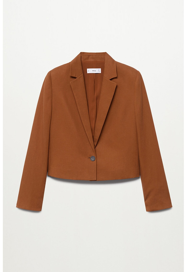 Mango Късо сако Sastre с лиосел и лен - Pepit.bg
