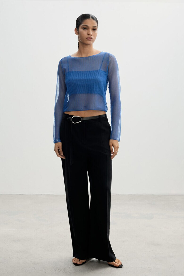 Mango Мрежеста блуза Calvin с дизайн 2 в 1 - Pepit.bg