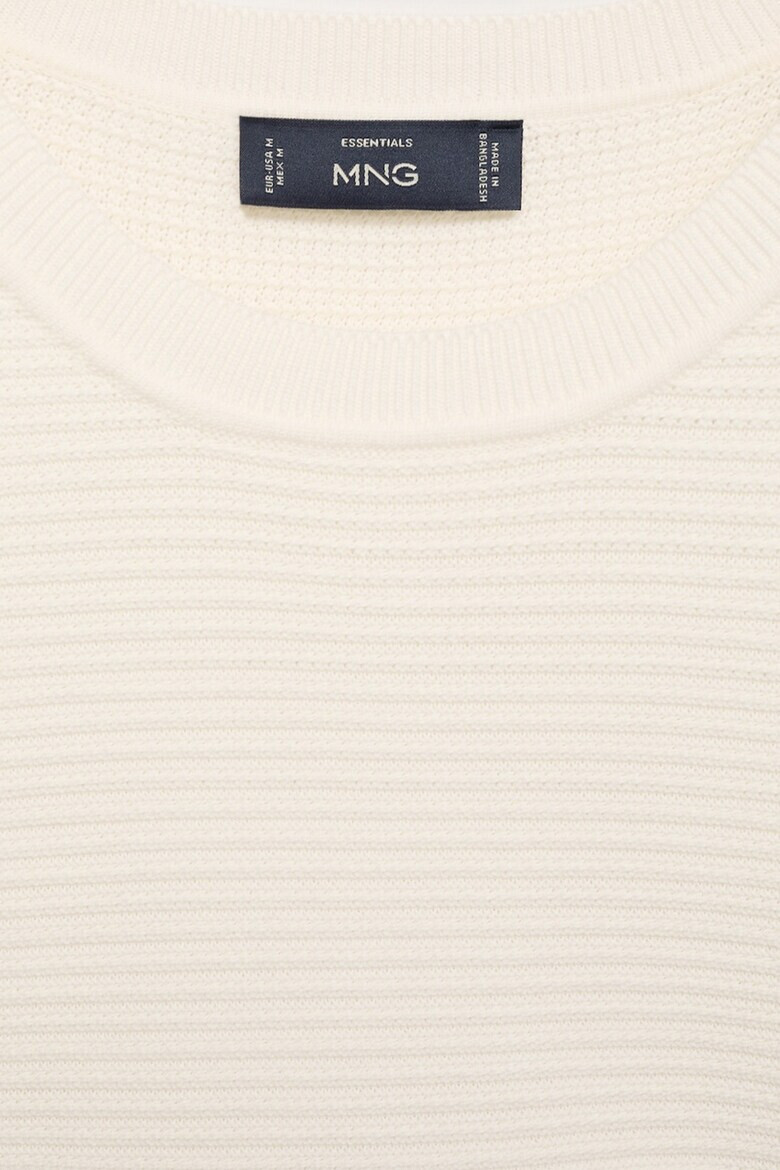 Mango Памучен рипсен пуловер - Pepit.bg