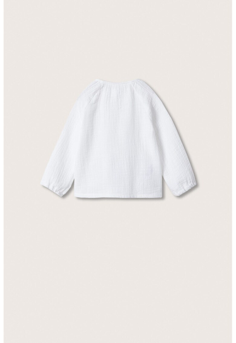 Mango Памучна блуза Fermo с деколте Henley - Pepit.bg