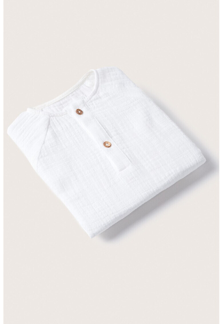 Mango Памучна блуза Fermo с деколте Henley - Pepit.bg