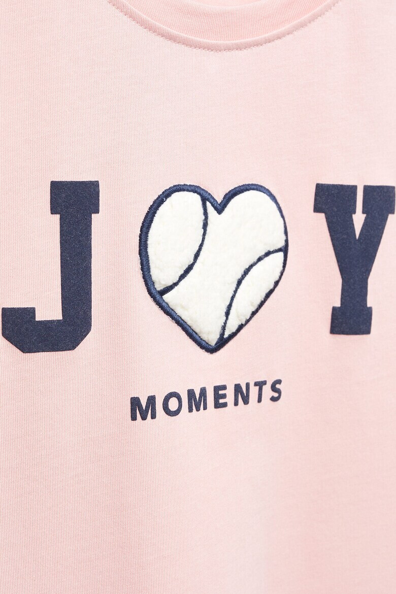 Mango Памучна блуза Joy с надпис - Pepit.bg