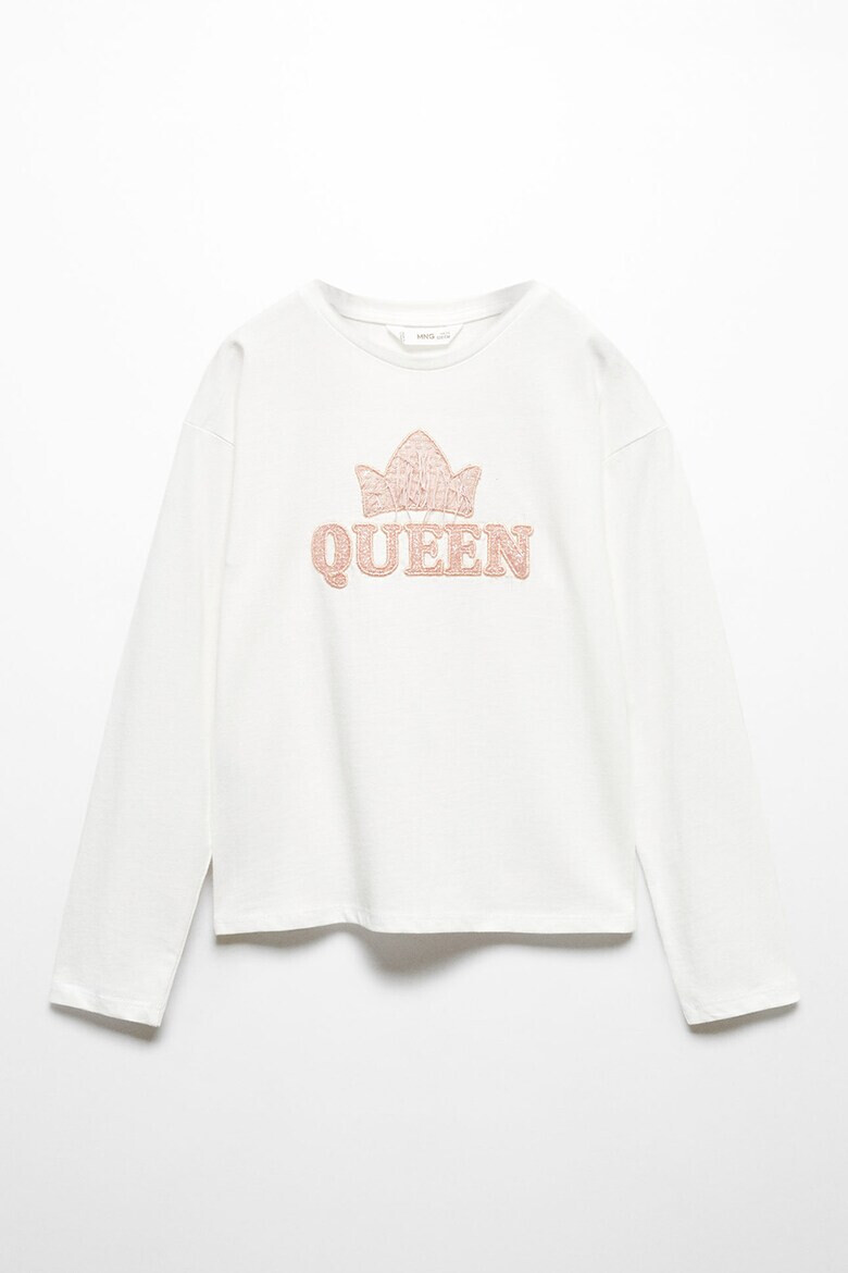 Mango Памучна блуза Queen с бродерии - Pepit.bg