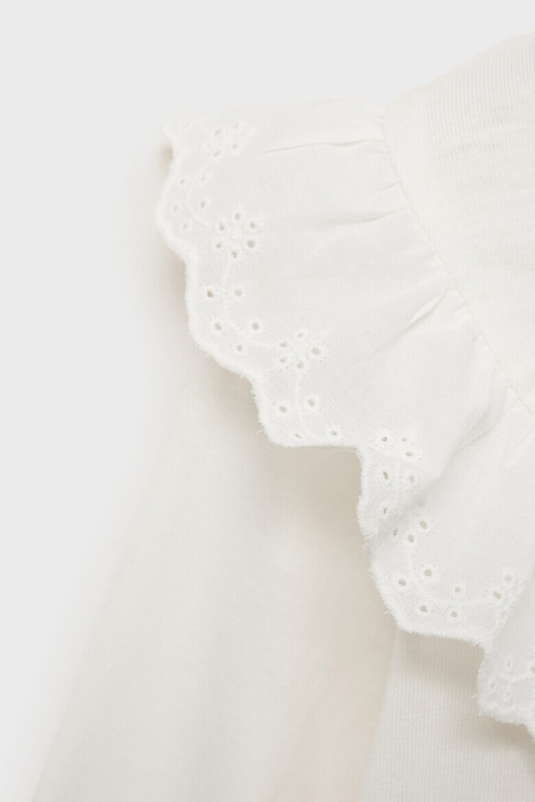 Mango Памучна блуза с набирания - Pepit.bg