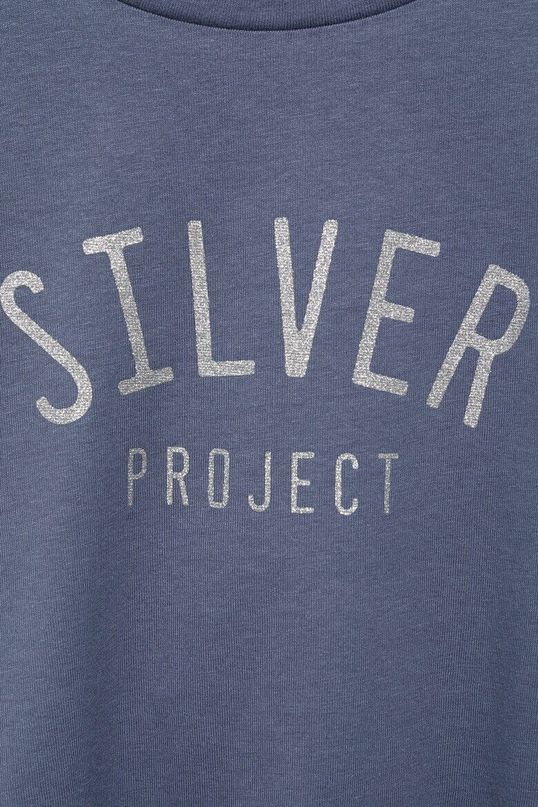 Mango Памучна блуза Silver с отвори на раменете - Pepit.bg
