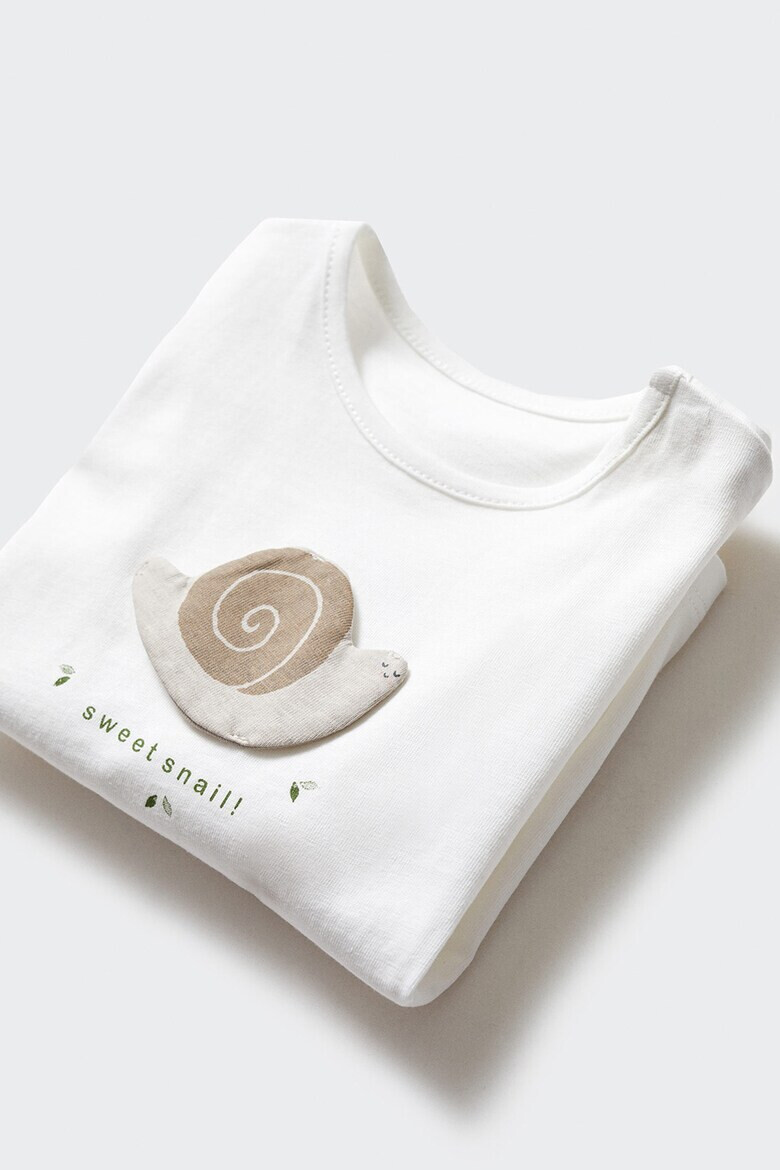 Mango Памучна блуза Snail - Pepit.bg