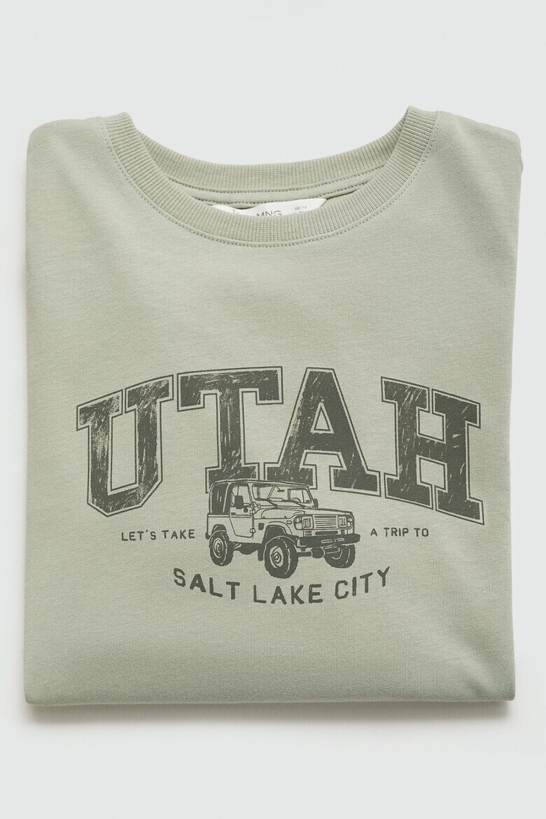Mango Памучна блуза Utah с принт - Pepit.bg