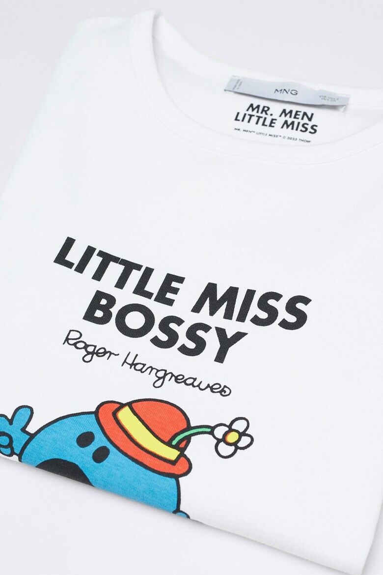 Mango Памучна тениска Bossy - Pepit.bg