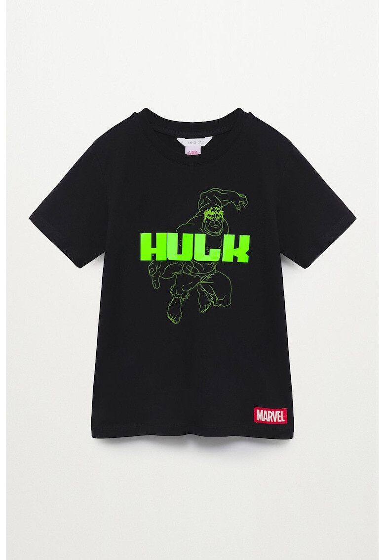 Mango Памучна тениска Hulk с анимирана шарка - Pepit.bg