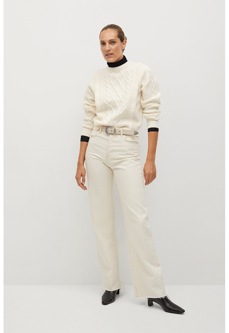 Mango Плетен пуловер Overall - Pepit.bg