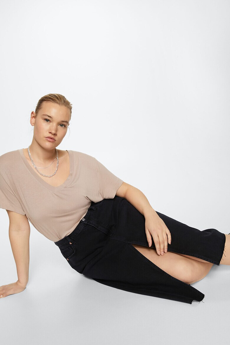 Mango Пола Anais от деним с цепка отпред - Pepit.bg