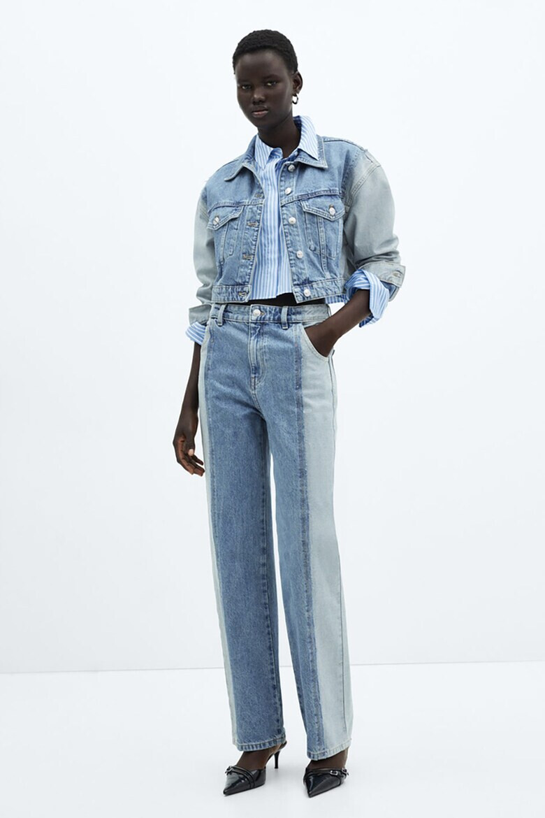 Mango Прави дънки с двуцветен дизайн - Pepit.bg