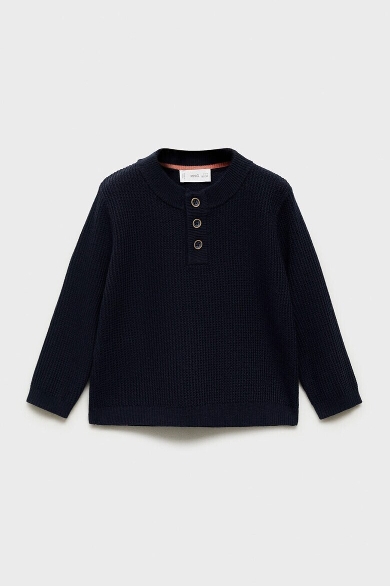 Mango Пуловер Henley - Pepit.bg