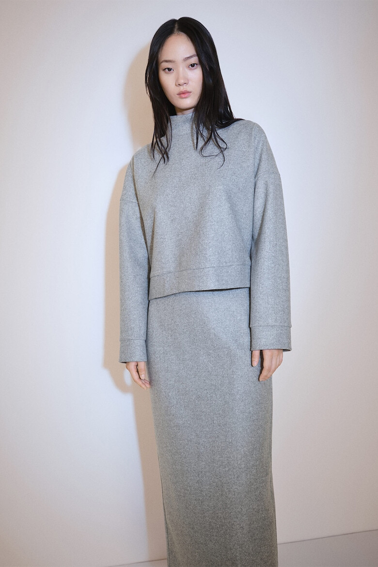 Mango Пуловер Maxe с паднали ръкави - Pepit.bg