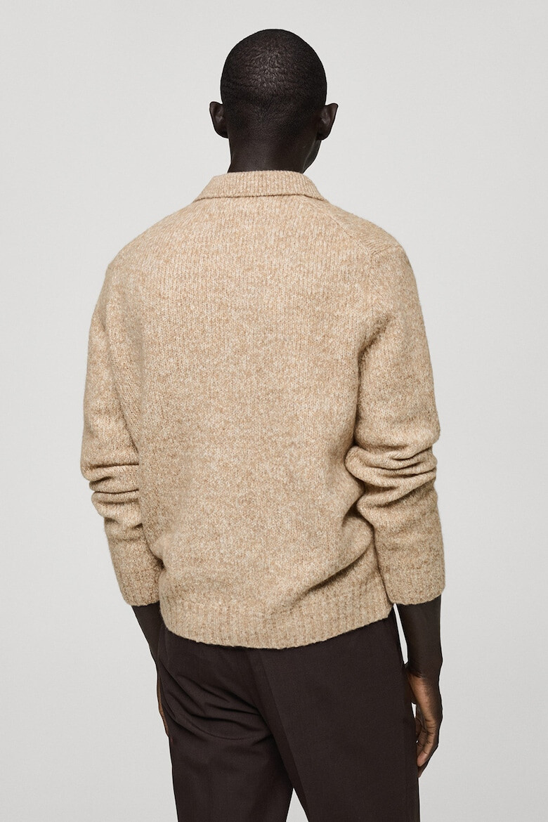 Mango Пуловер с вълна с яка - Pepit.bg