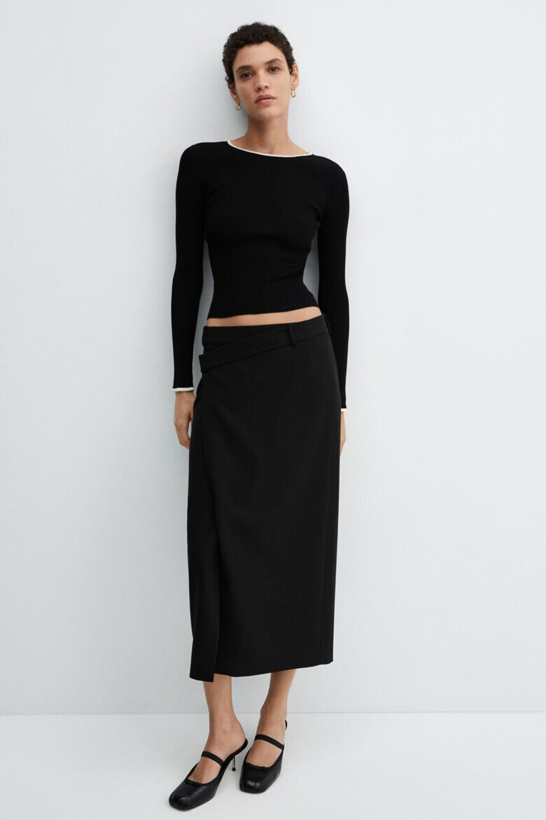 Mango Пуловер Shadowin с контрасти - Pepit.bg