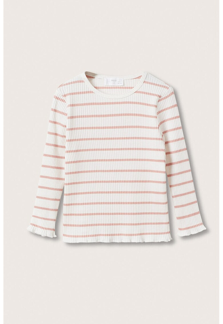Mango Раирана рипсена блуза Lola - Pepit.bg