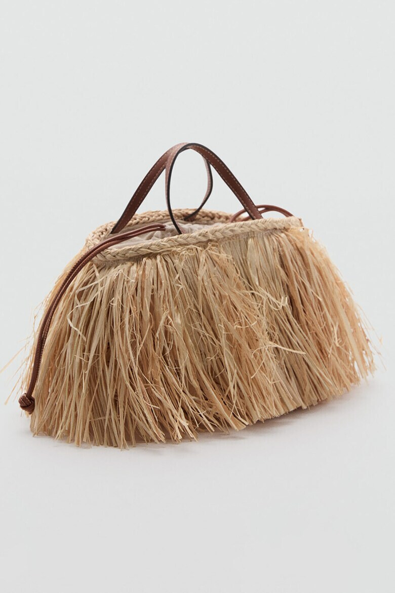 Mango Ръчна чанта Broom с ресни - Pepit.bg