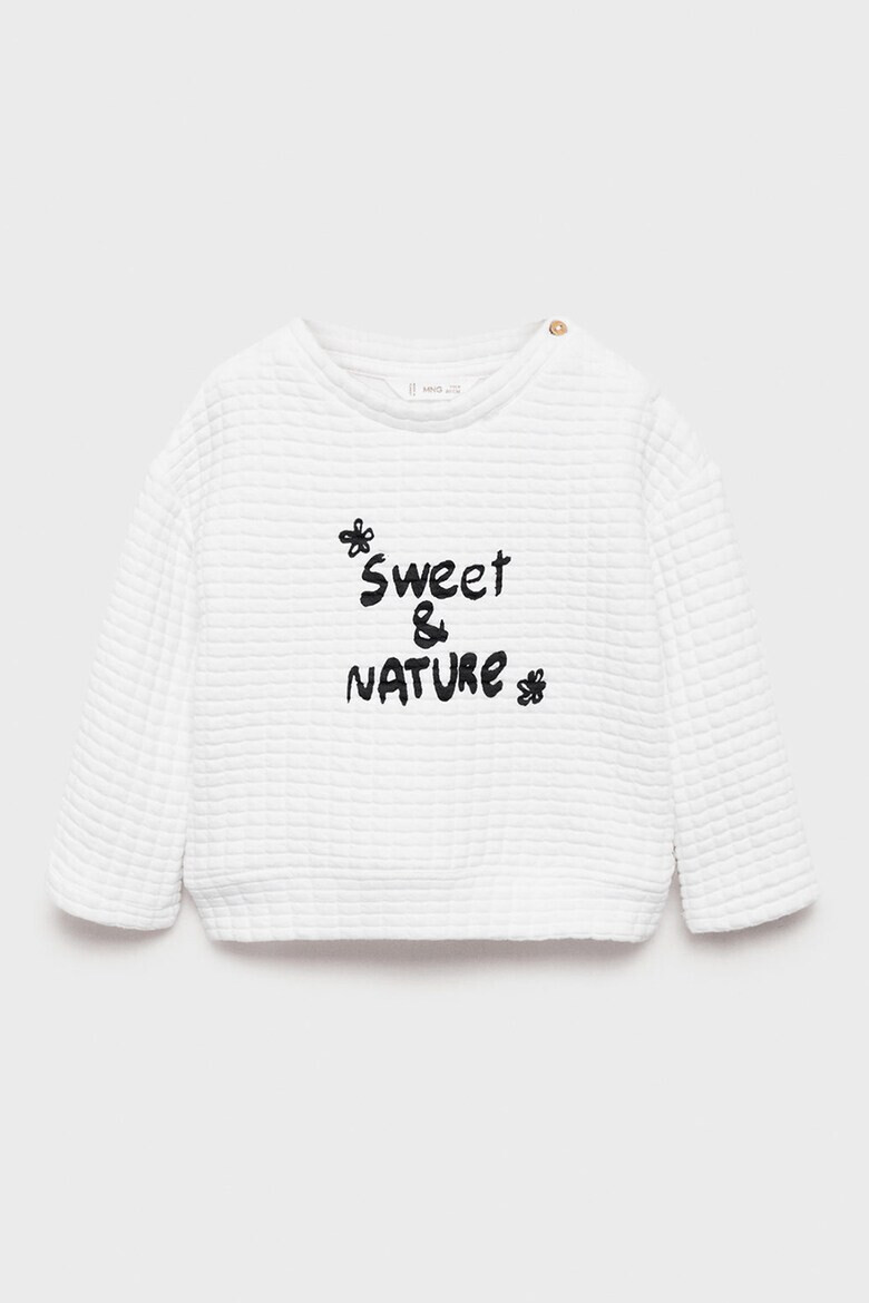 Mango Релефен суитшърт Nature с принт - Pepit.bg