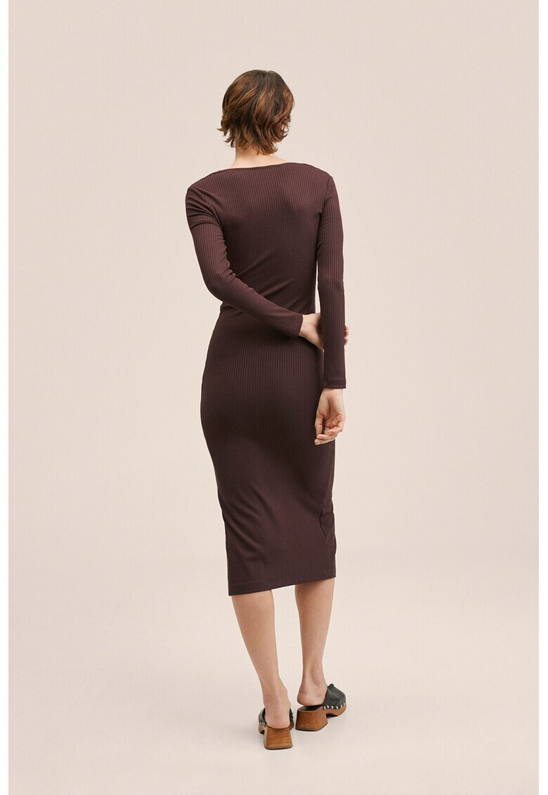 Mango Рипсена рокля по тялото - Pepit.bg