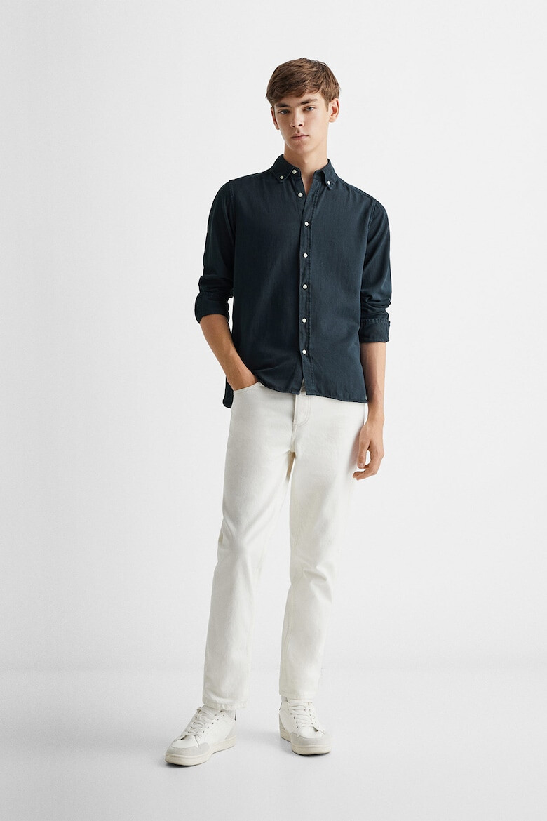 Mango Риза Garment Oxford - Pepit.bg