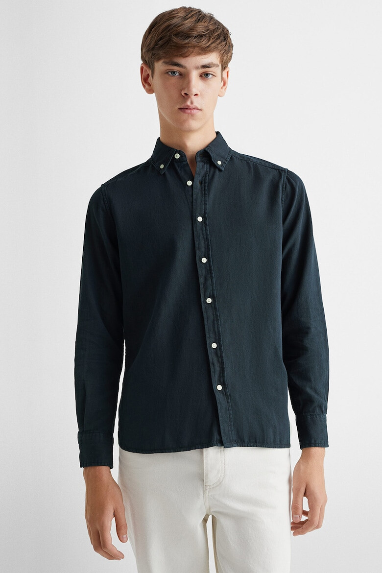 Mango Риза Garment Oxford - Pepit.bg
