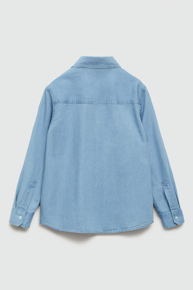 Mango Риза Joan Chambray с пришит джоб на гърдите - Pepit.bg