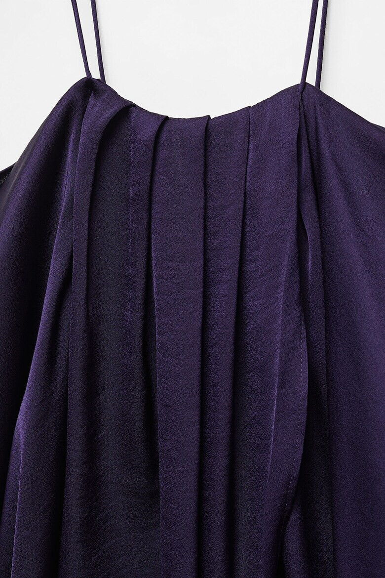 Mango Сатинирана блуза Shell с голо рамо - Pepit.bg