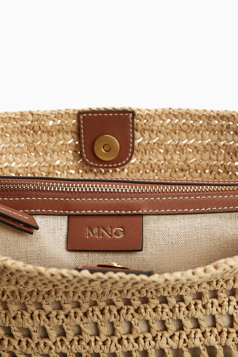 Mango Сламена ръчна чанта Valeta - Pepit.bg